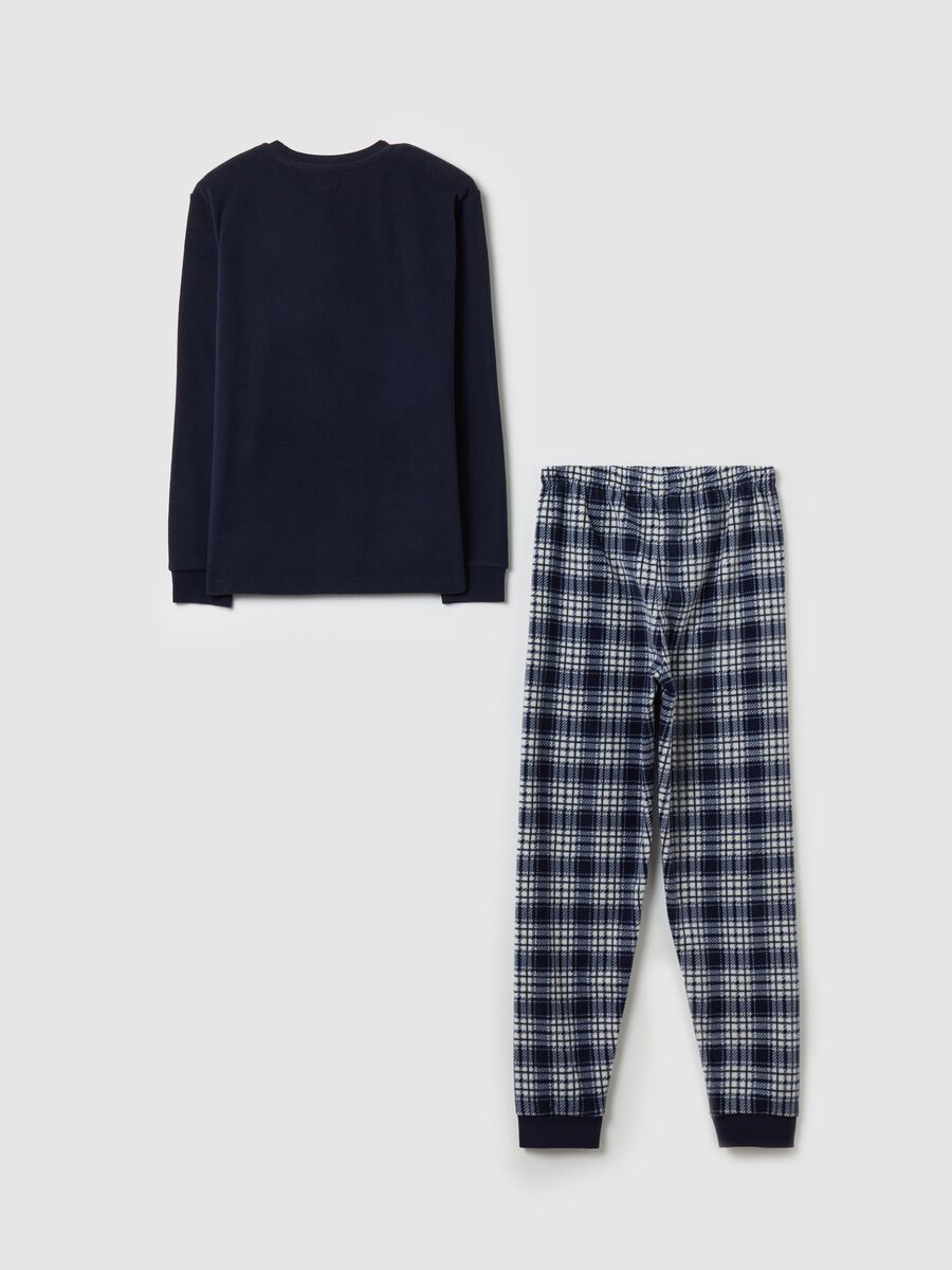 Fleece pyjamas with print_1