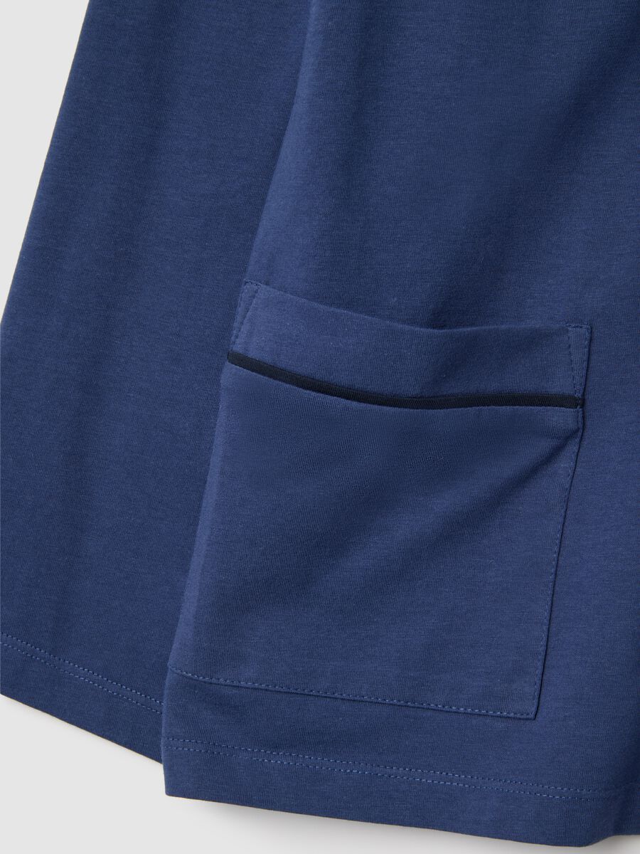 Blue pure cotton pyjamas regular fit_5