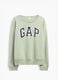 Sage green GAP logo cotton-blend crewneck sweatshirt_3