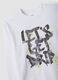 White organic cotton T-shirt with &ldquo;Let&rsquo;s get drip&rdquo; slogan for boys_5