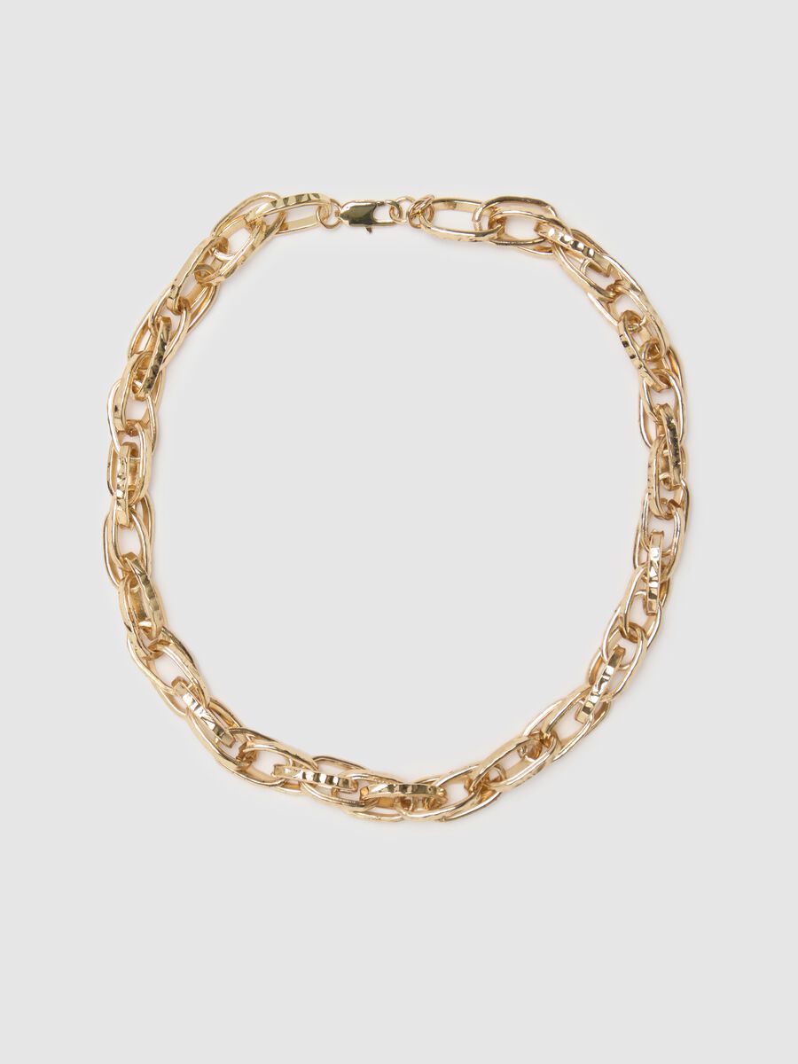 Gold chain necklace_0
