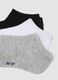 Multipack of five multicolour organic cotton ankle socks for boys_1