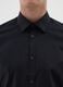 Men's shirt in black cotton blend slim fit easy iron_1