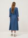 Long blue maternity dress in pure lyocell, regular fit_2
