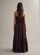 Brown pure cotton long dress regular fit_3