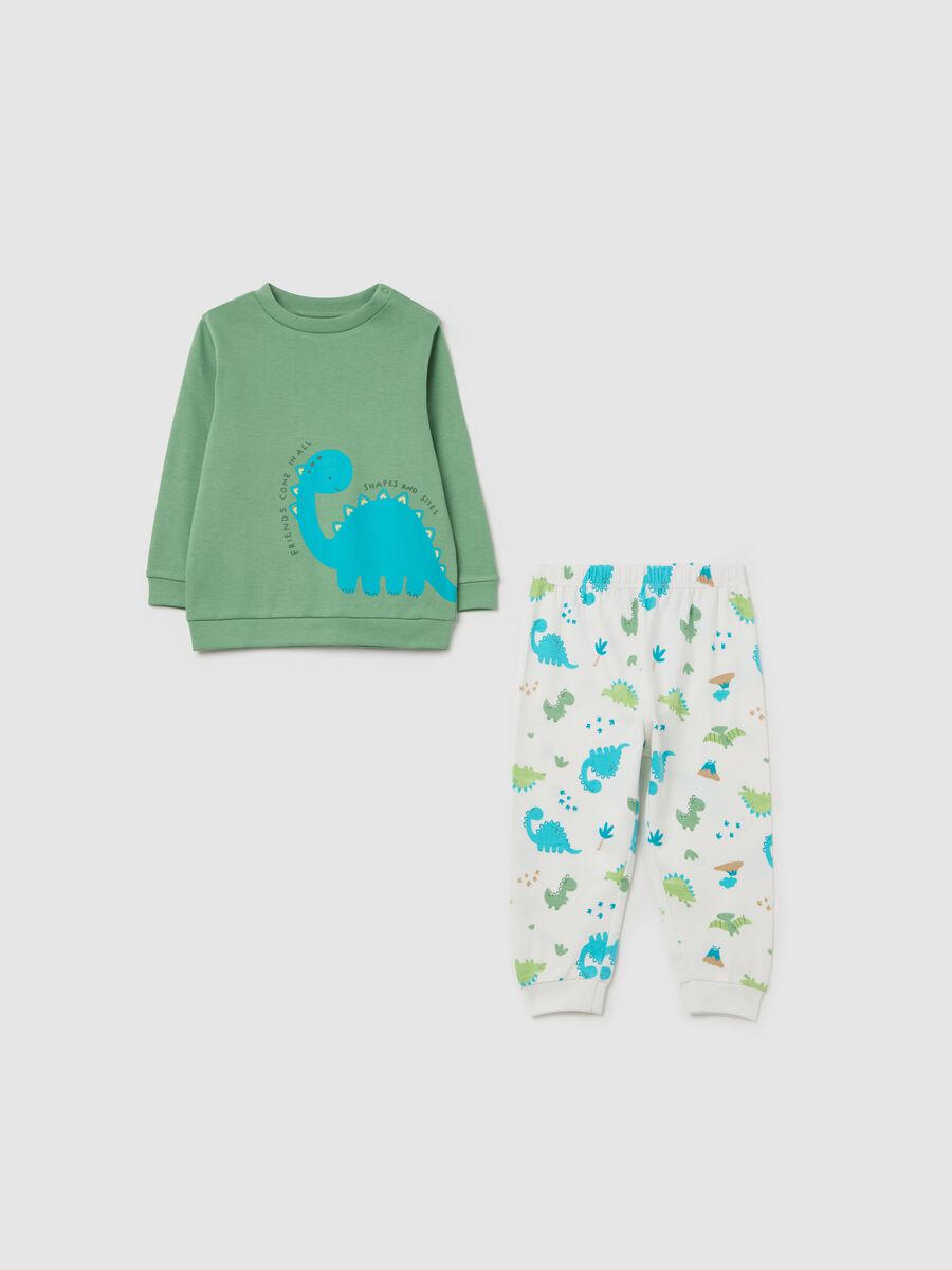 Long pyjamas with dinosaurs print_0