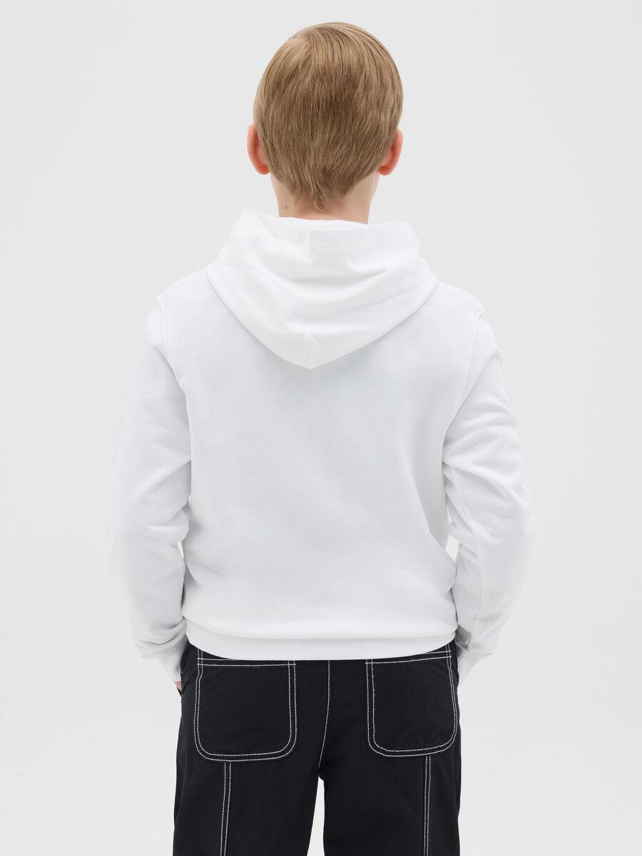 French terry sweatshirt with "Skate it OFF" and hood_2