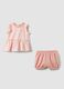 Multicolour pure cotton baby girl set with ruffles_0