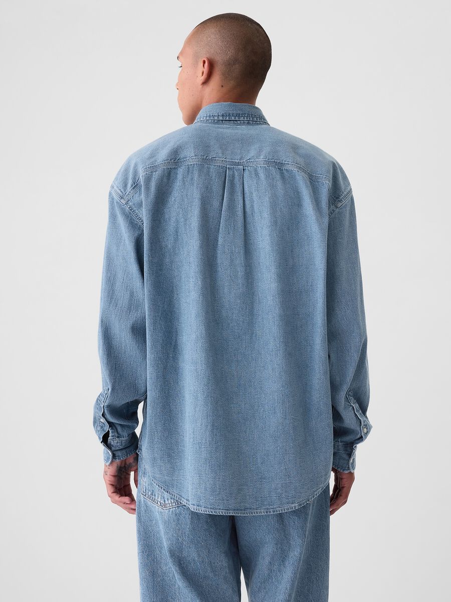 Button-down shirt in denim_2