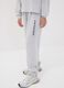 Girls&rsquo; grey organic cotton-blend joggers with print_2