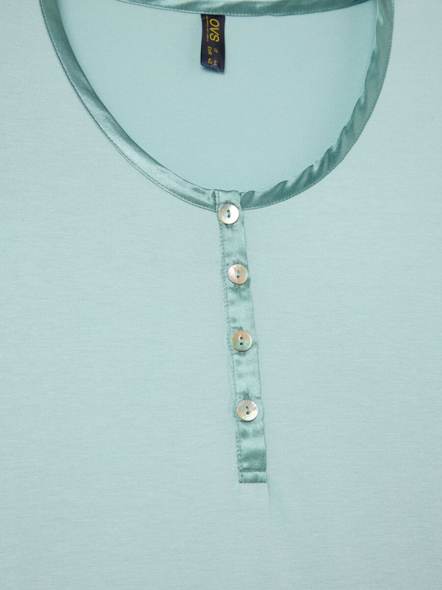 Light blue pyjamas with floral print_5