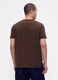 Brown short-sleeved cotton t-shirt_1