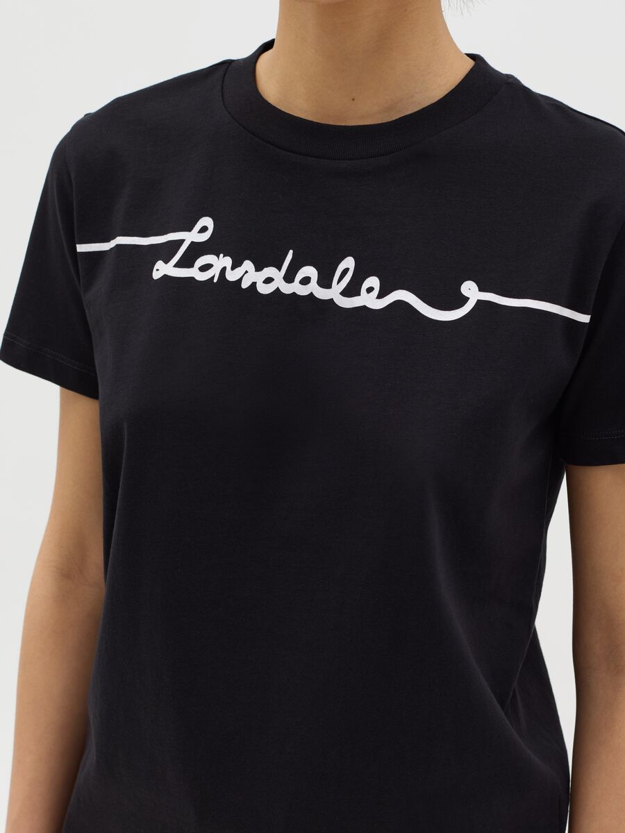 Cotton T-shirt with logo print_2