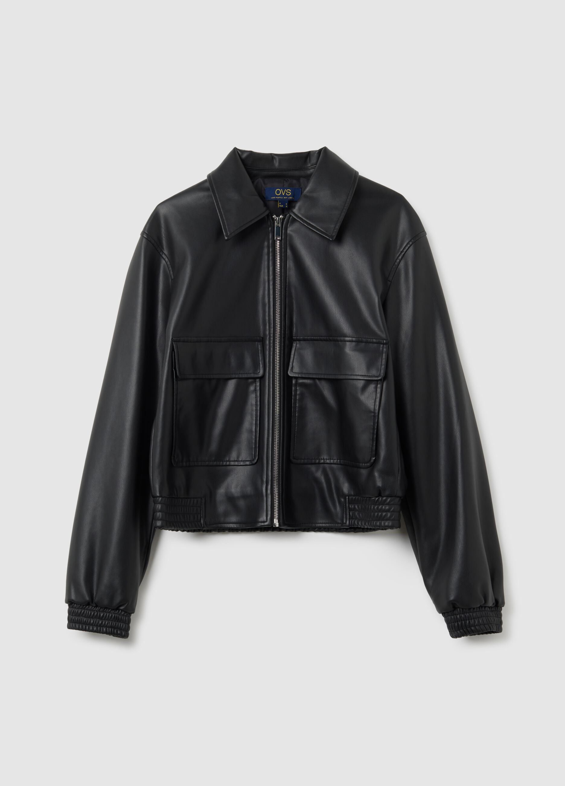 Black Regular Fit Jacket