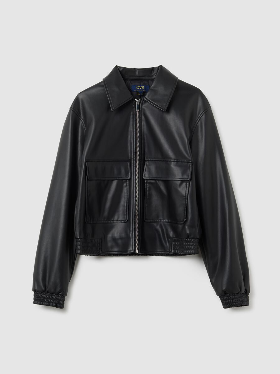 Black Regular Fit Jacket_4