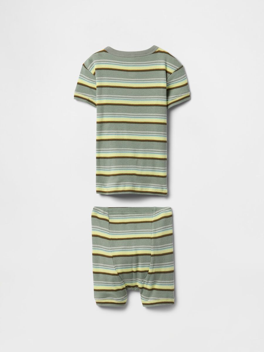 Multicoloured striped pyjamas for children_1