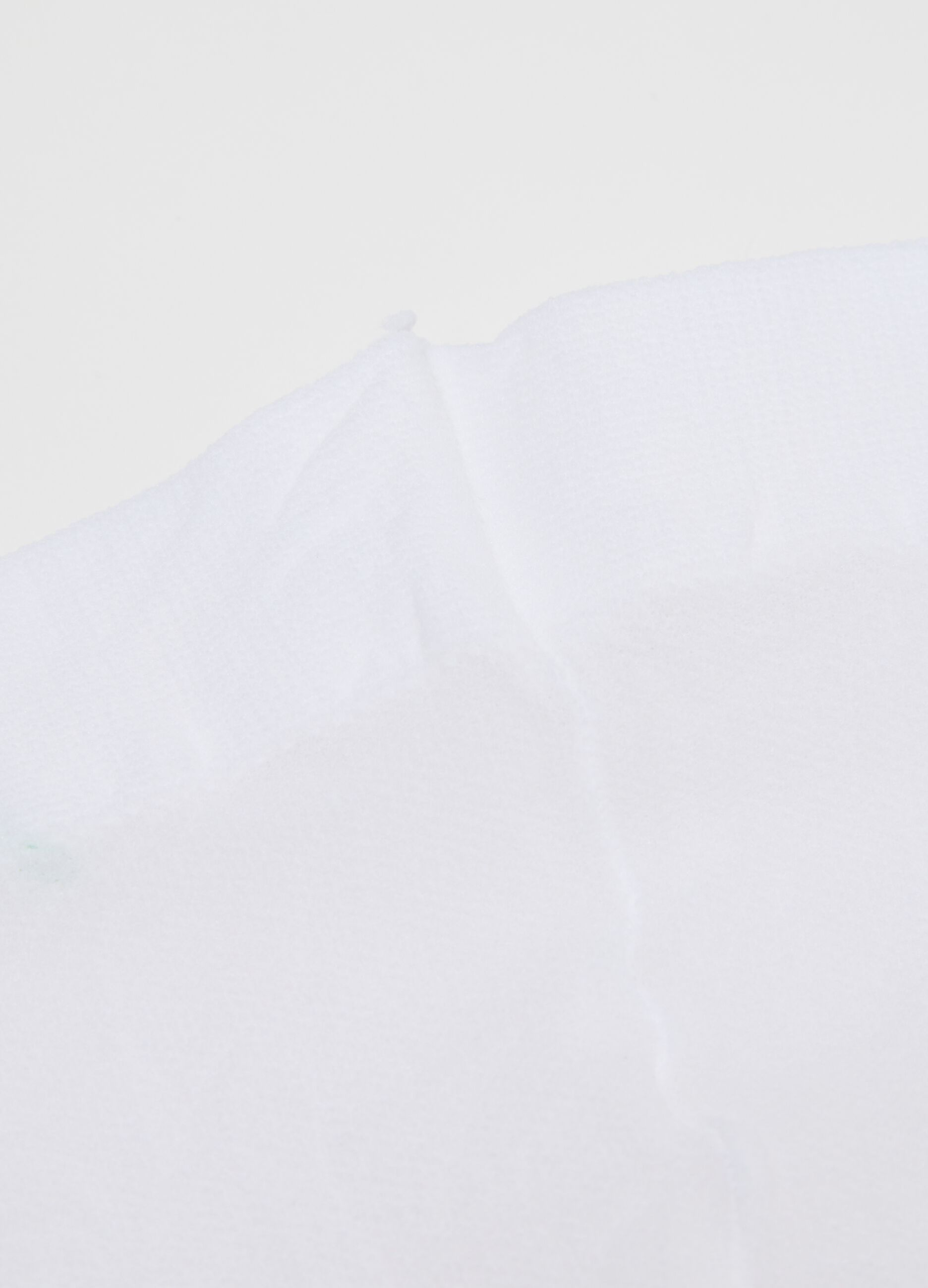 White microfibre tights with polka dots