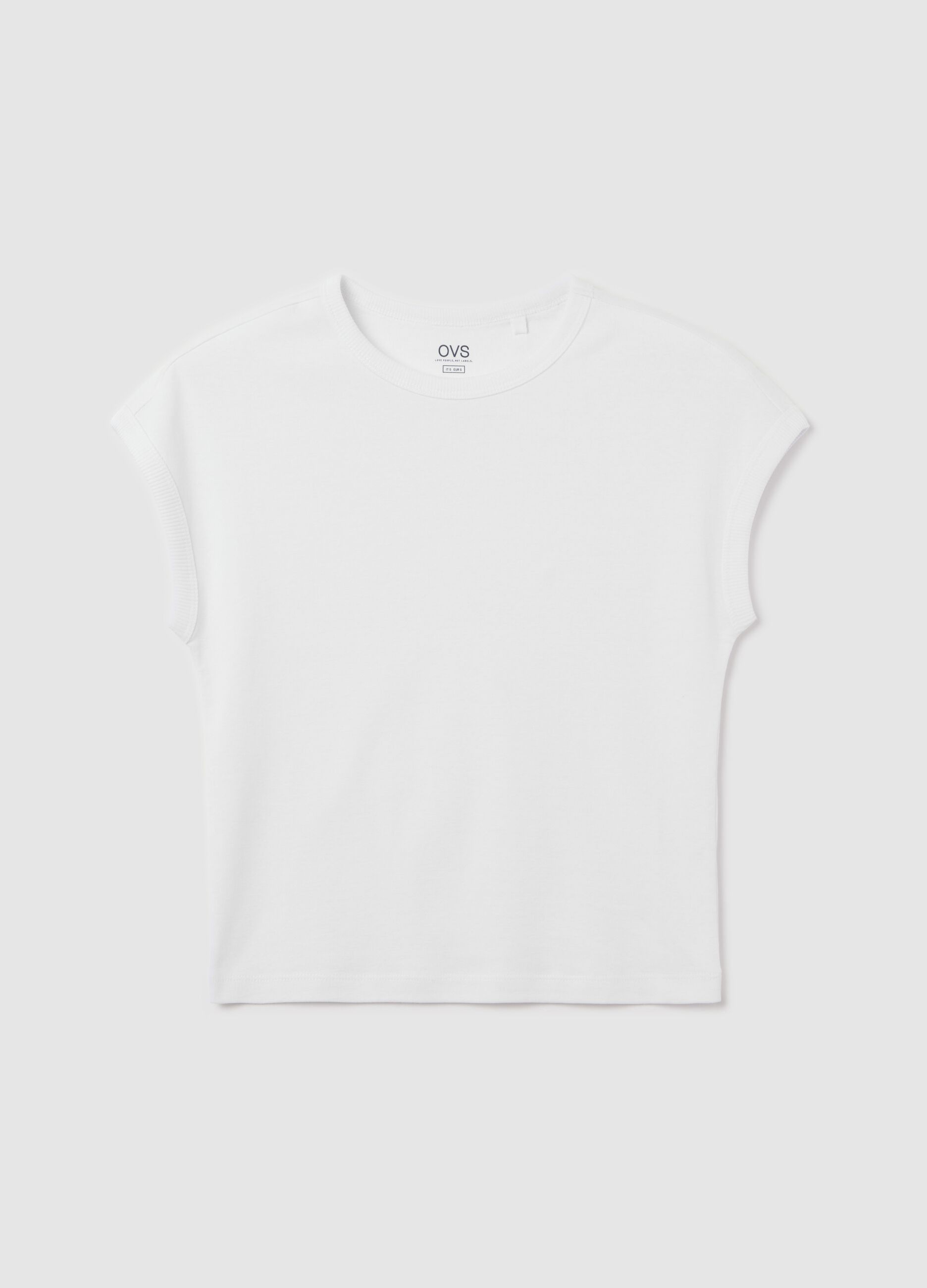 T-shirt con maniche a kimono bianca