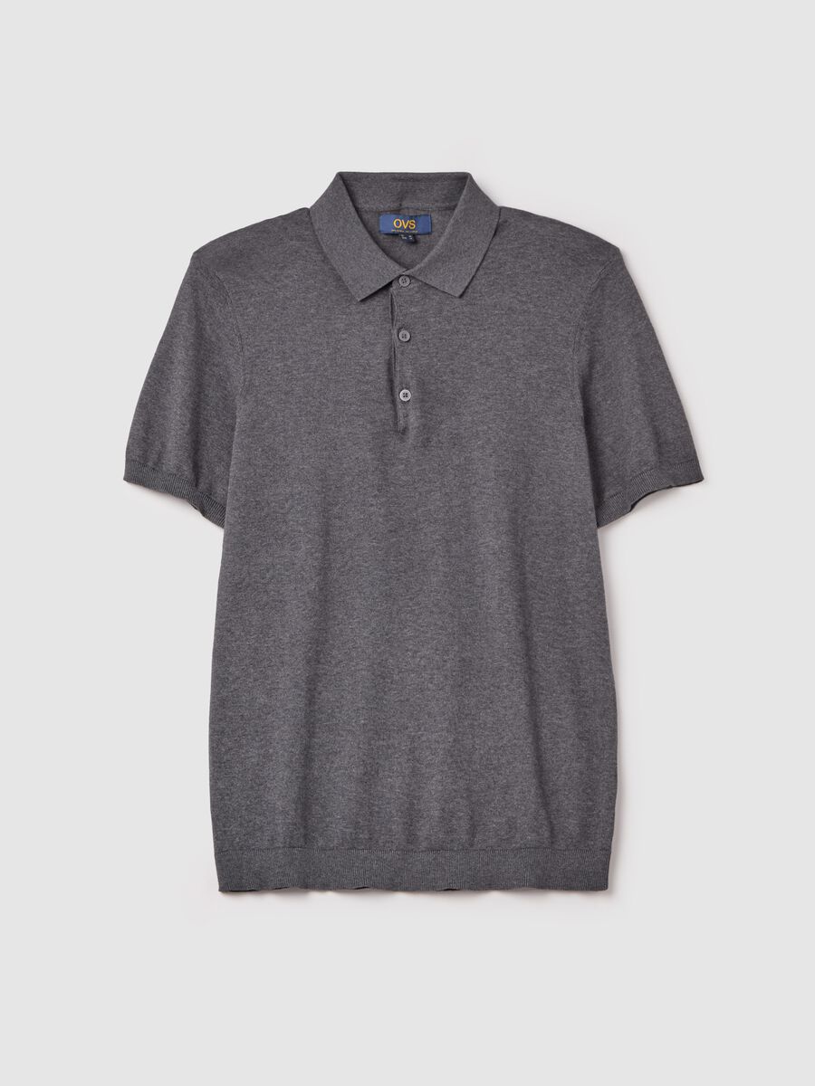 Polo shirt in solid colour cotton_4