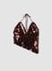 Brown sequin stretch-fabric top_4