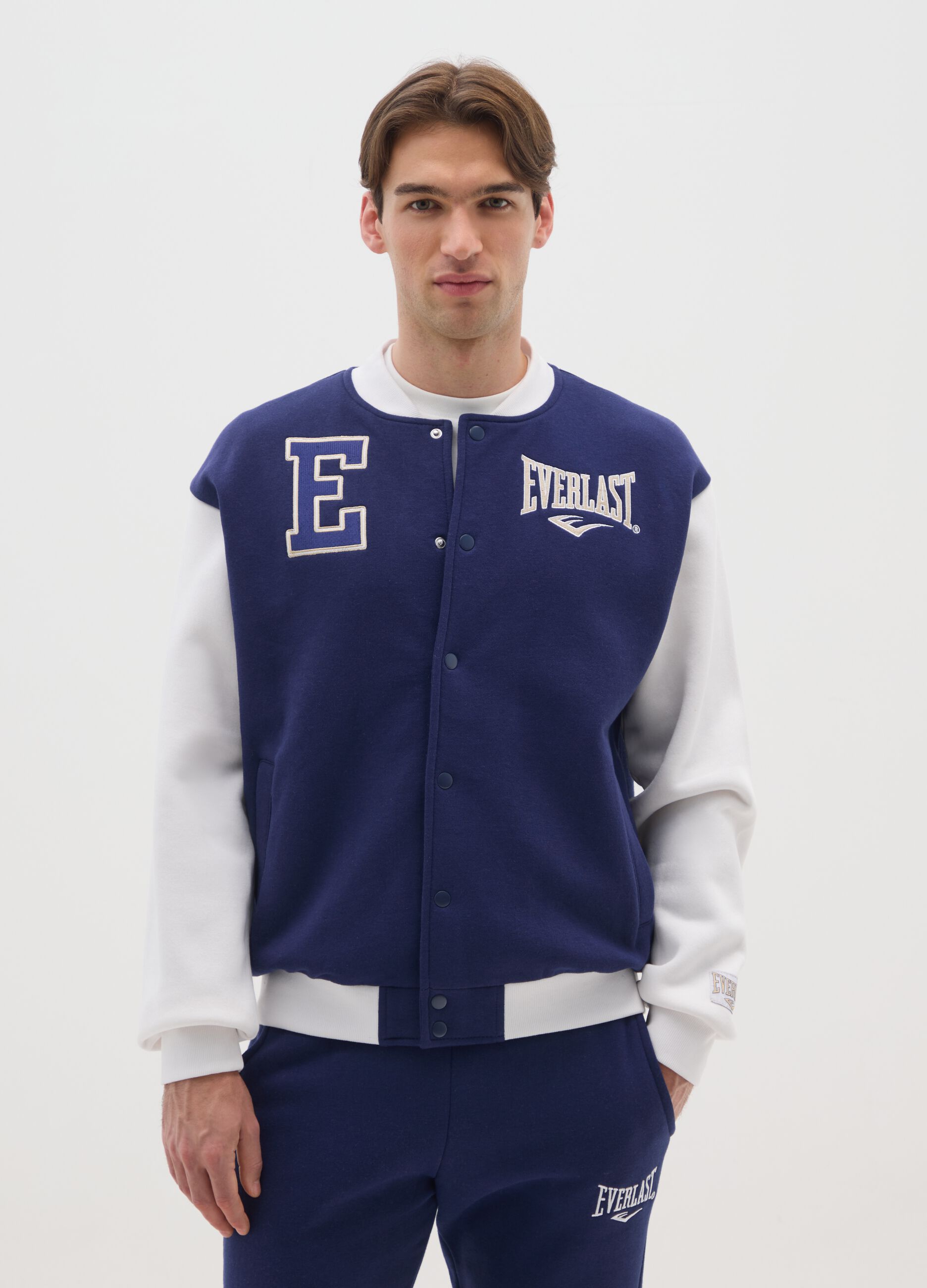 Everlast Blue and White Bomber Jacket