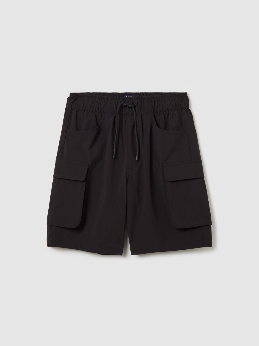 ALTAVIA WITH DEBORAH COMPAGNONI cargo Bermuda shorts with drawstring_1