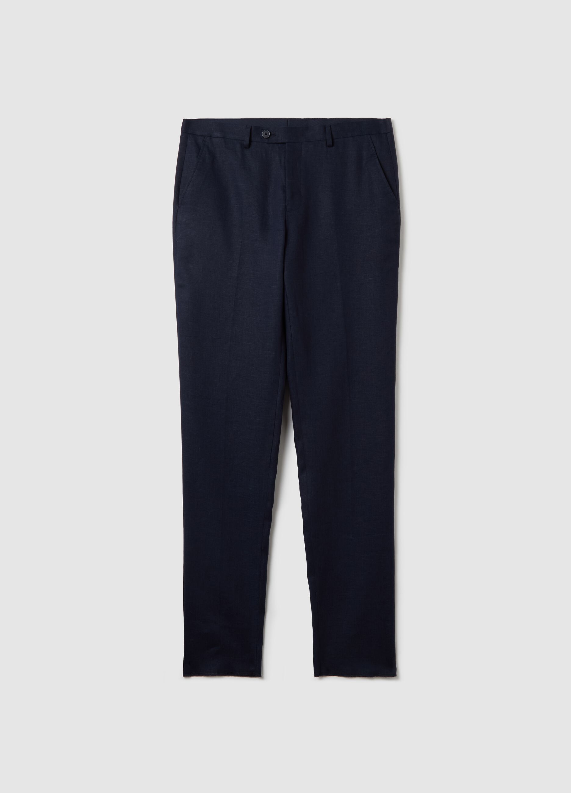 Pantaloni regular fit in lino Contemporary