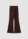 Brown flared leggings in breathable stretch fabric ALTAVIA STUDIO_6