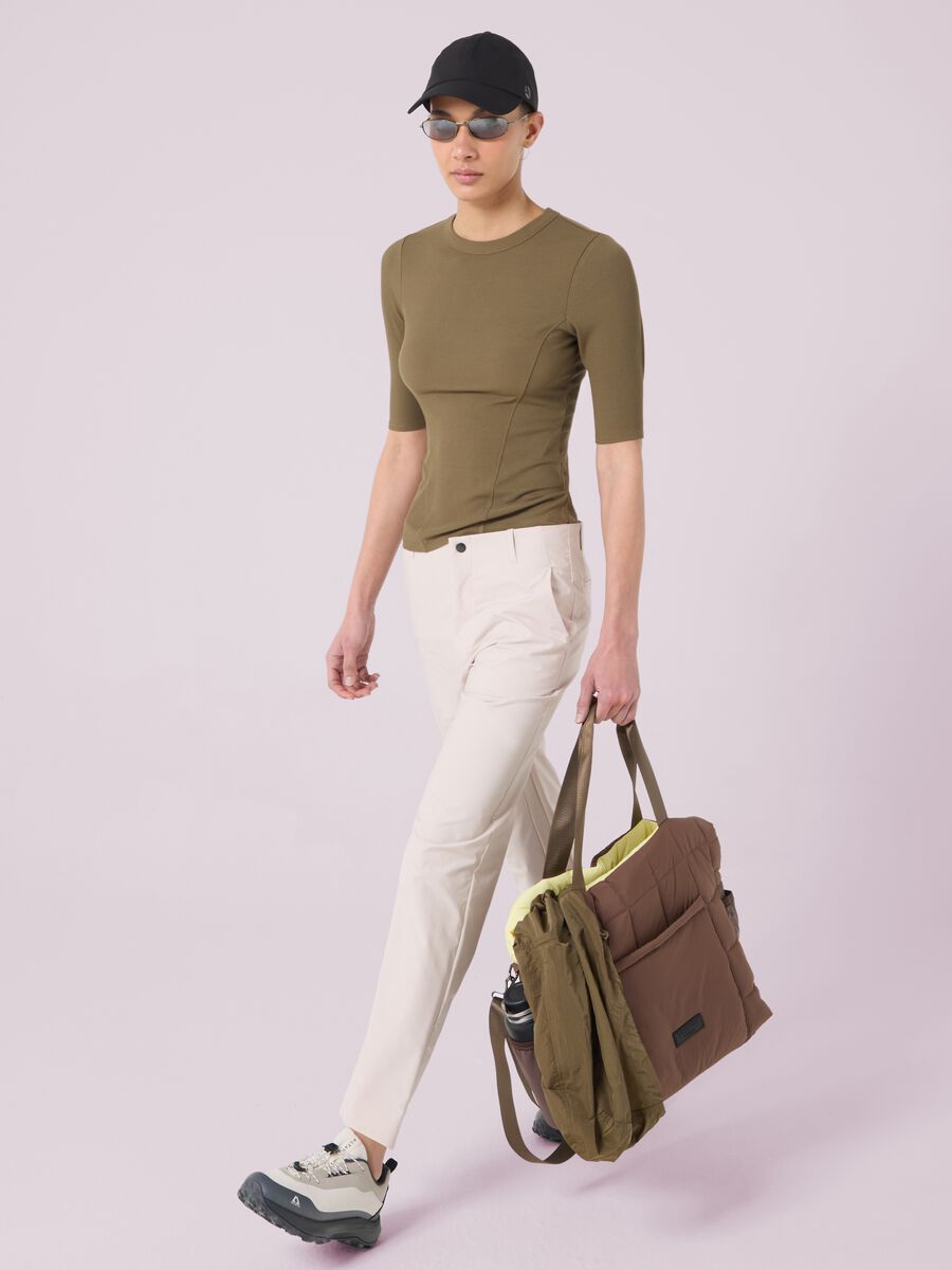 T-shirt in modal elasticizzato a costine ALTAVIA STUDIO_0