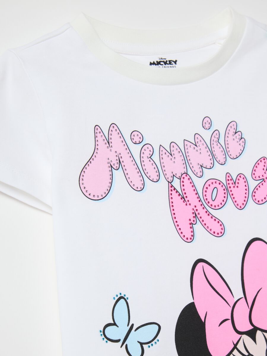 White and pink jogging set with Minnie Mouse and Figaro print_3