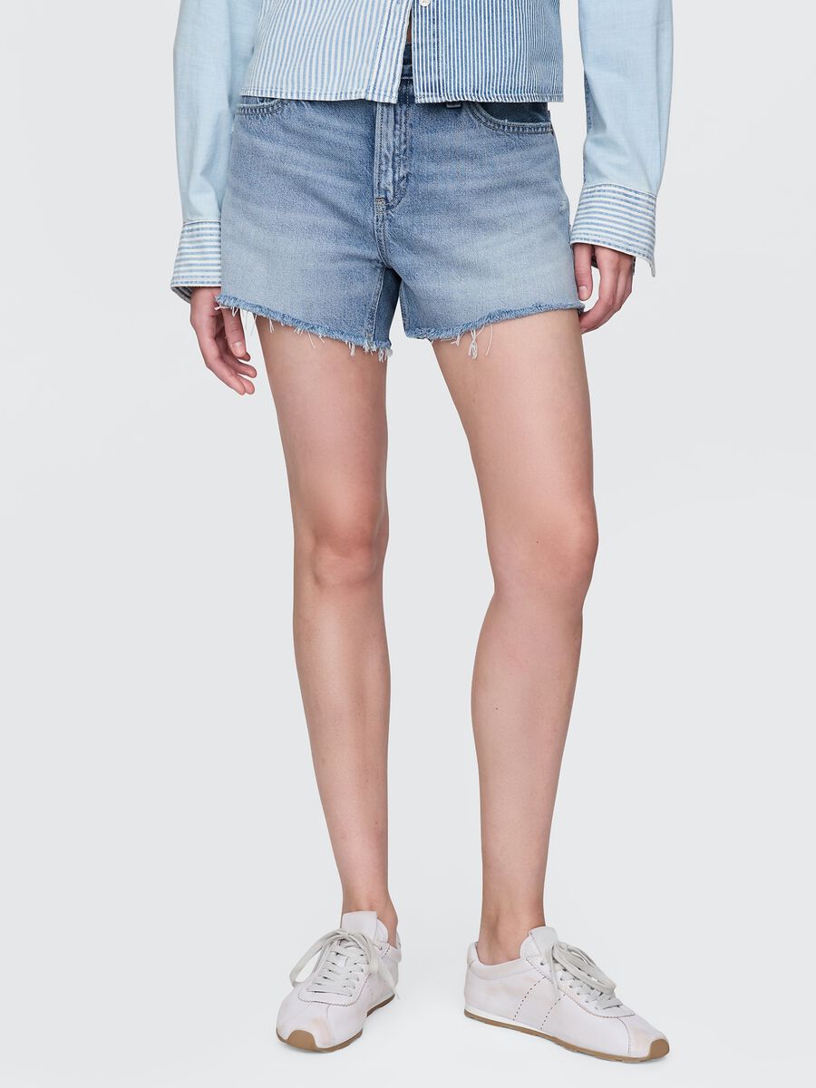 Shorts in denim chiaro_1
