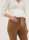 Pantaloni slim premaman marroni in viscosa elasticizzata_3
