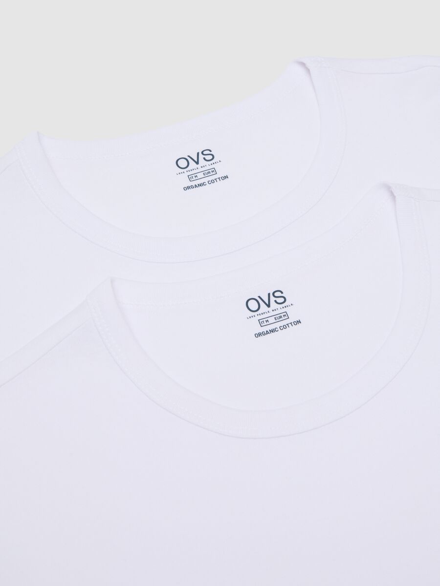 White pure cotton regular fit T-shirt_5