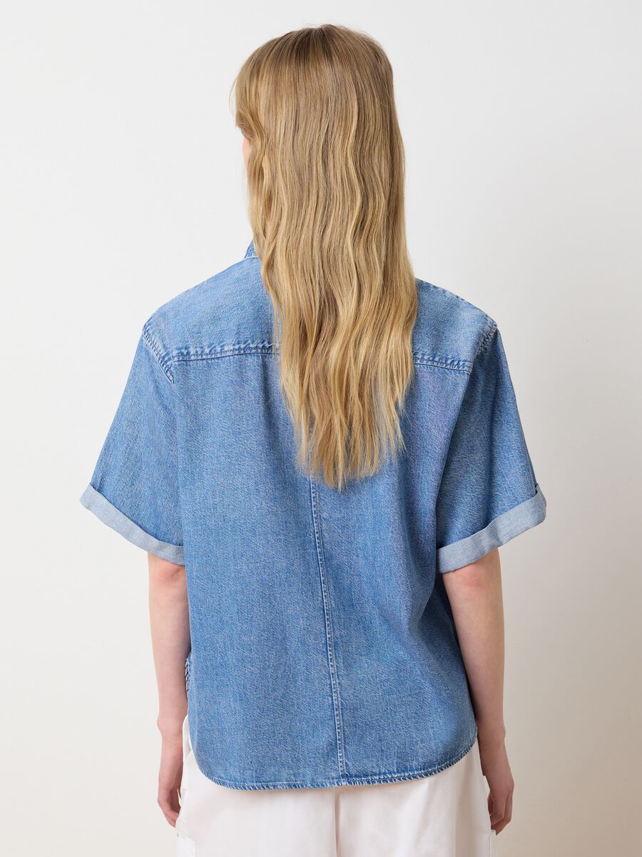 Women's Oversize Blue Denim Shirt_3