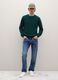 Green lambswool regular fit pullover_1