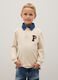 Children's polo shirt in pure beige cotton regular fit_0