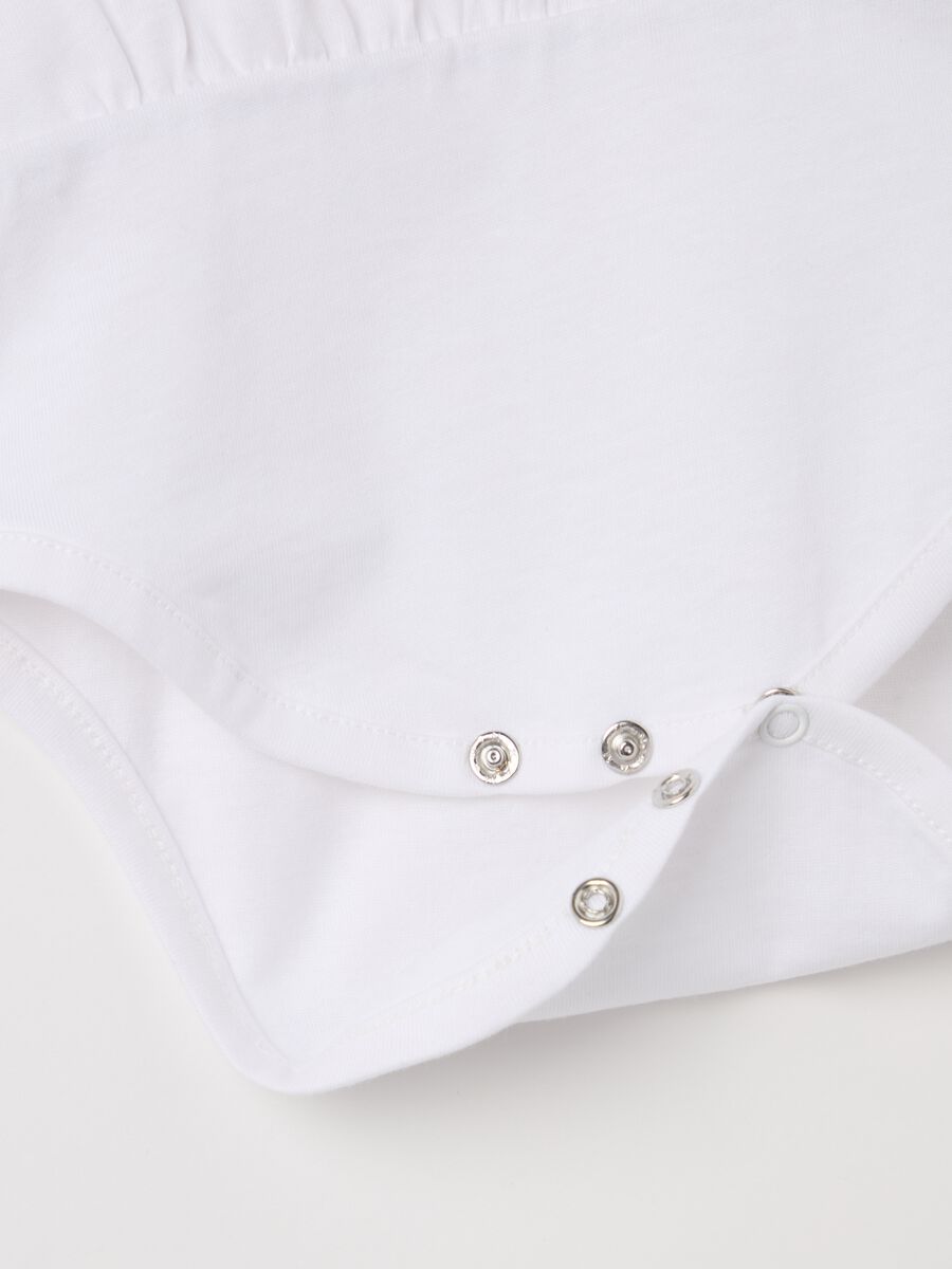 Cotton bodysuit with collar in broderie anglaise_3