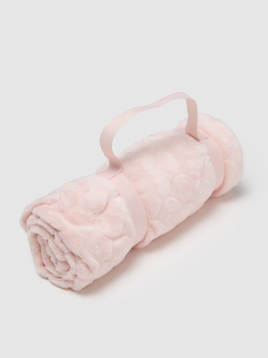 Copertina rosa in pelliccia sintetica_1
