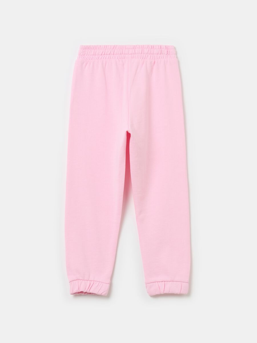 Fleece joggers with drawstring_1