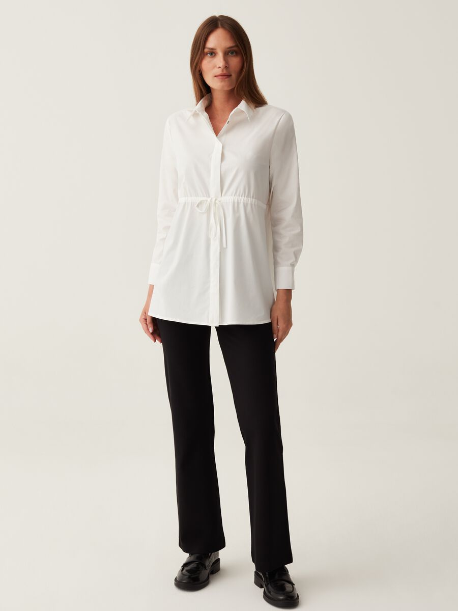Camicia premaman in popeline stretch_1