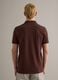 Brown short-sleeved pure cotton polo shirt with regular fit_2