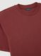 Red pure cotton regular fit T-shirt_5