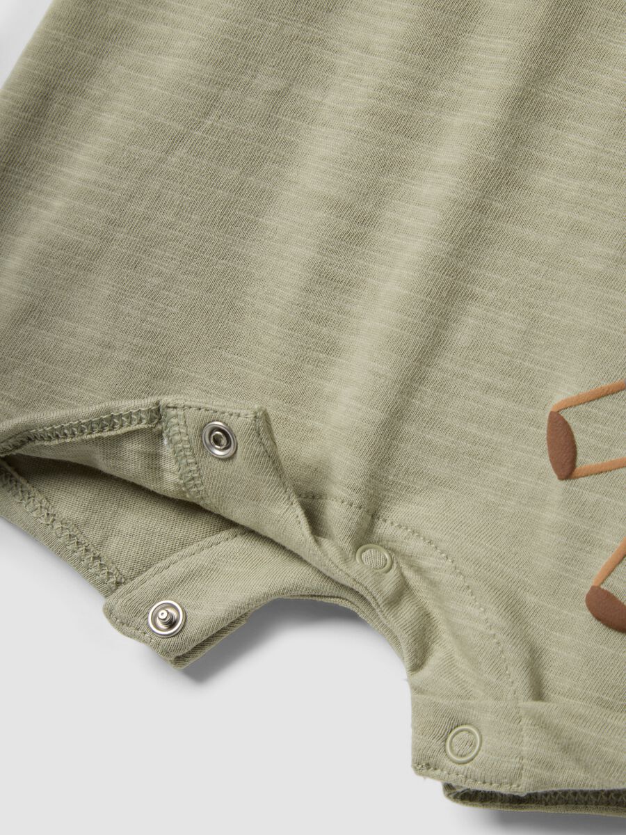 Pagliaccetto verde in puro cotone con stampa animaletti_2