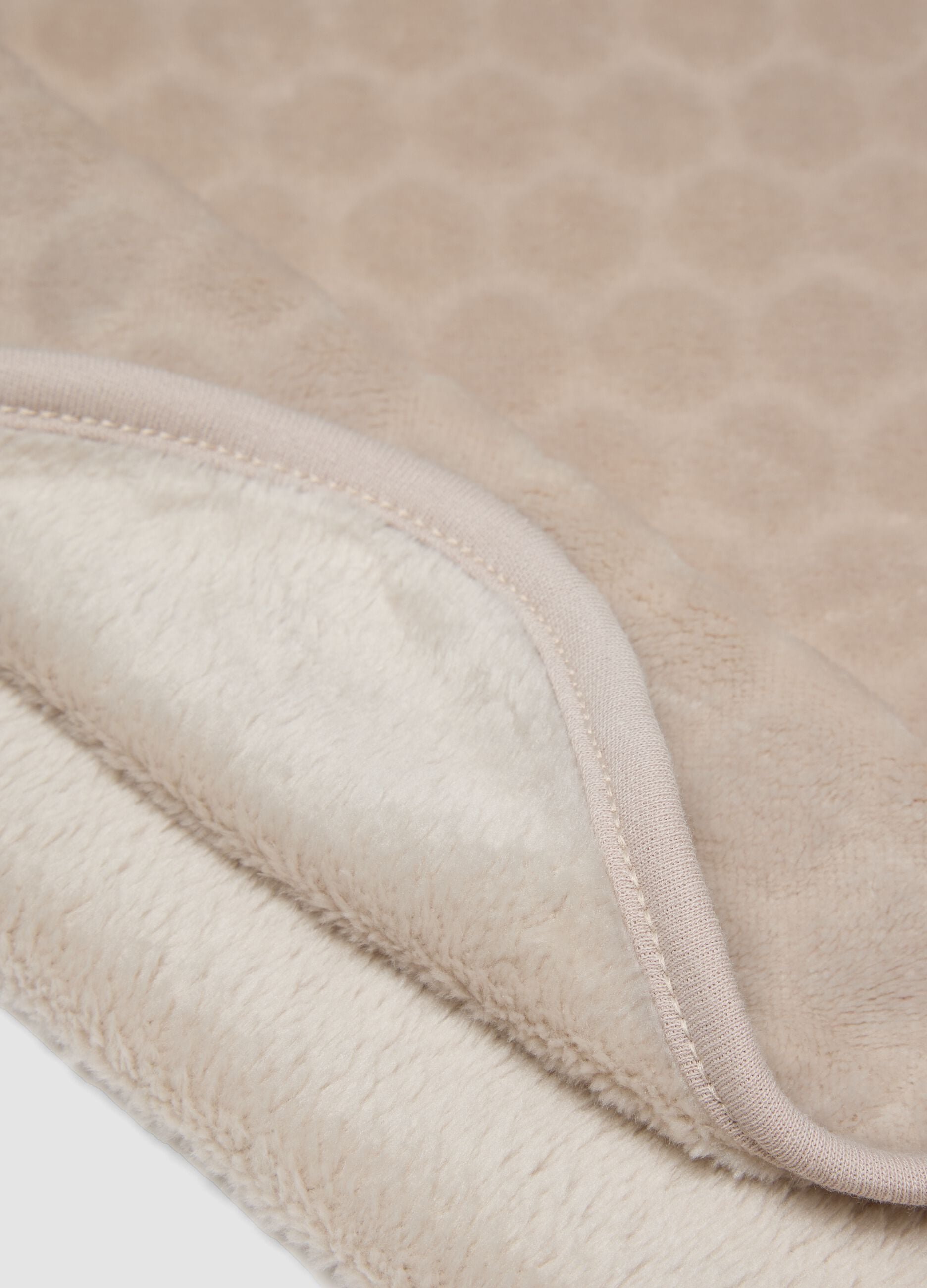 Beige organic cotton baby blanket