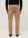 Beige stretch cotton slim fit cargo trousers_2