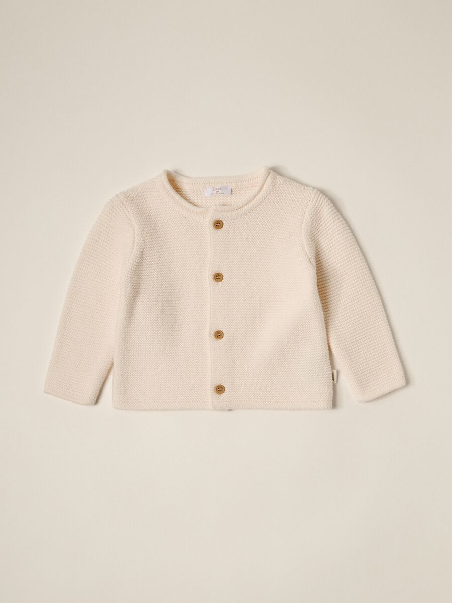 IANA newborn boy cardigan in 100% cotton_0