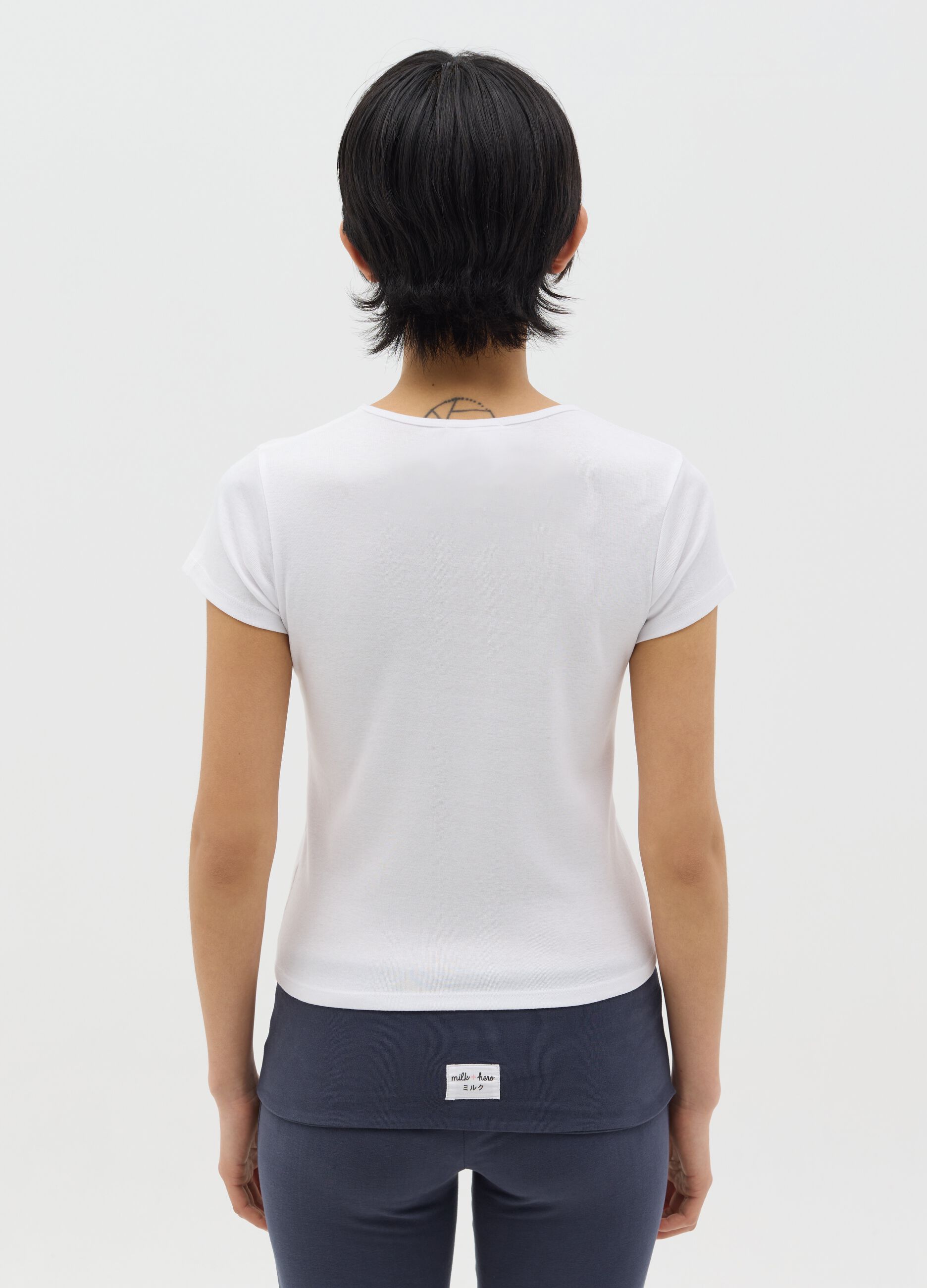 Slim-fit T-shirt in cotton