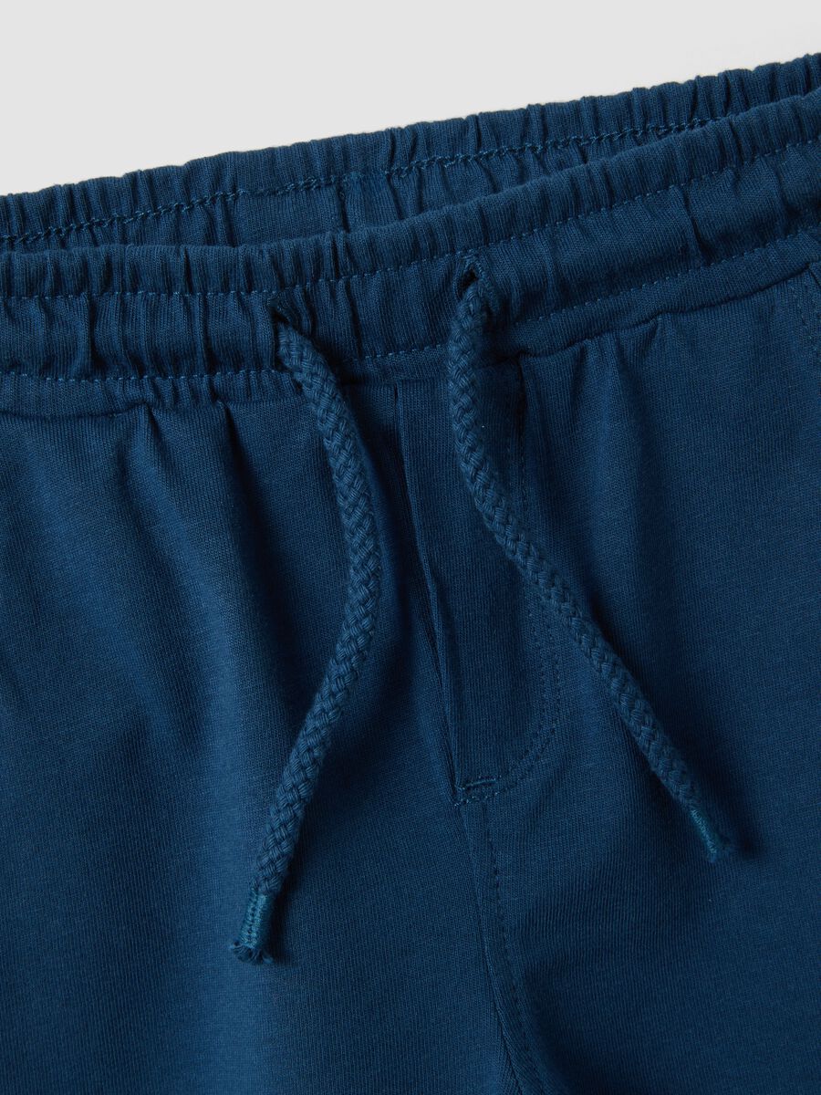 Blue pure cotton boys&rsquo; shorts, regular fit_2