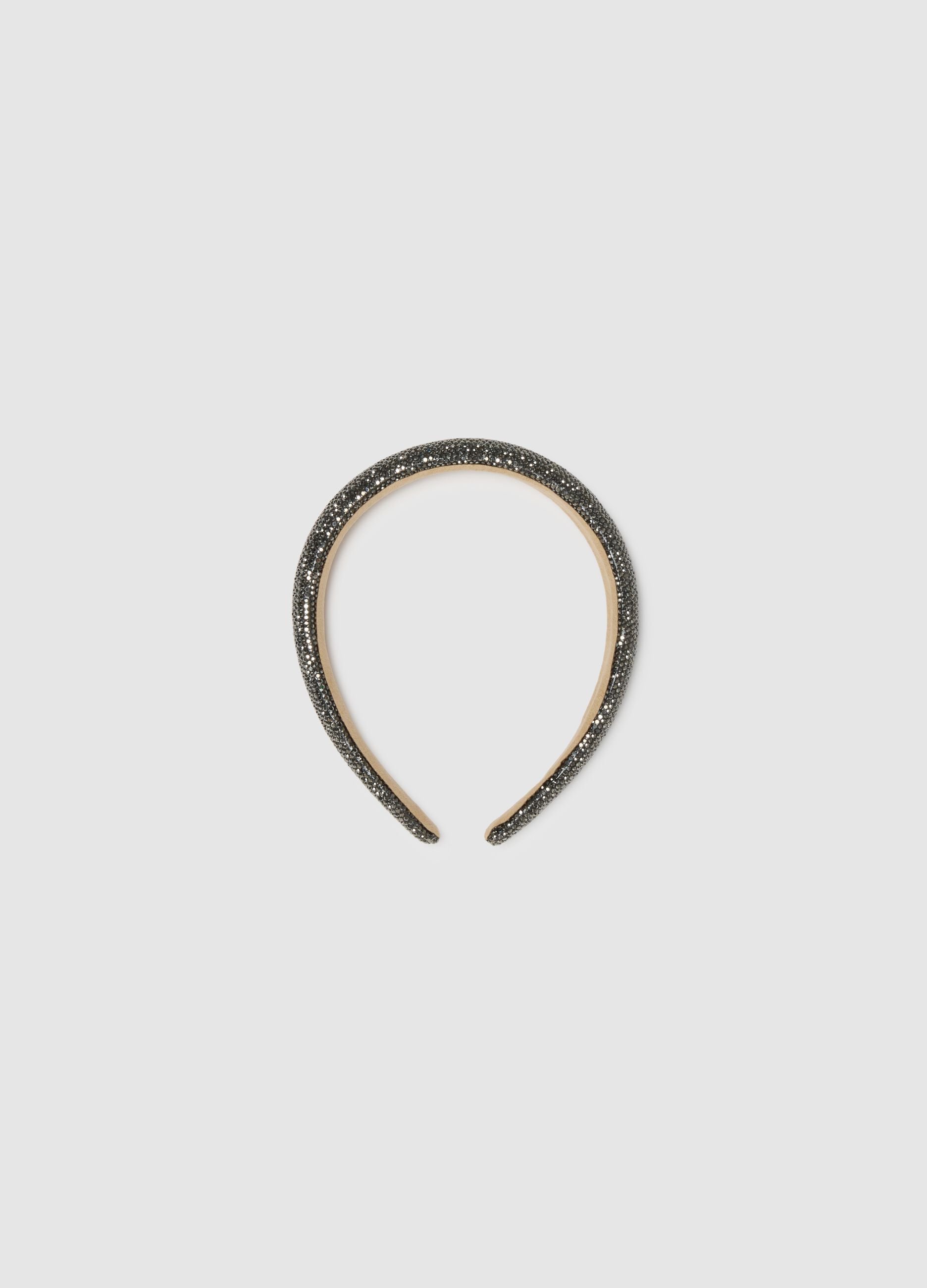 Black Headband with Glitter