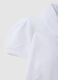 White pure cotton girl's polo regular fit with ruffles_2